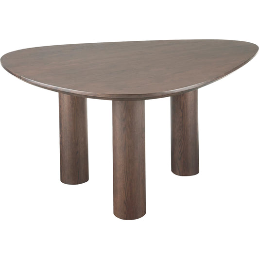 Finley Dining Table by Moe's Home Collection in smoked. Made from oak veneer over mdf in a unique style.