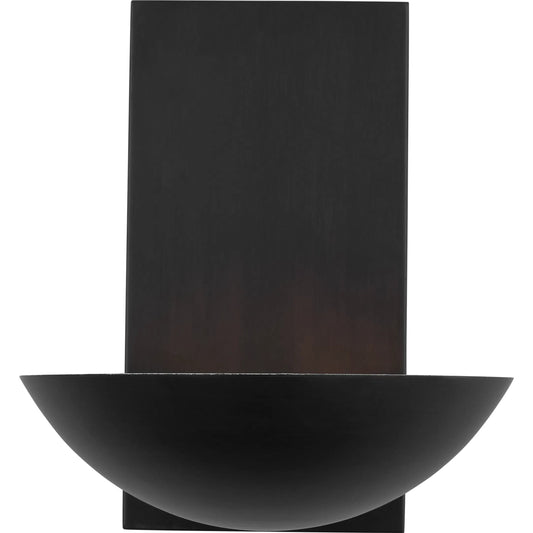 Nevel Medium Sconce by Visual Comfort & Co. in aged iron. Made from steel in a unique style.