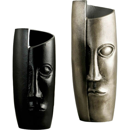 Breeze Masquerade Vase by LH Imports. Made from aluminum in a unique style.