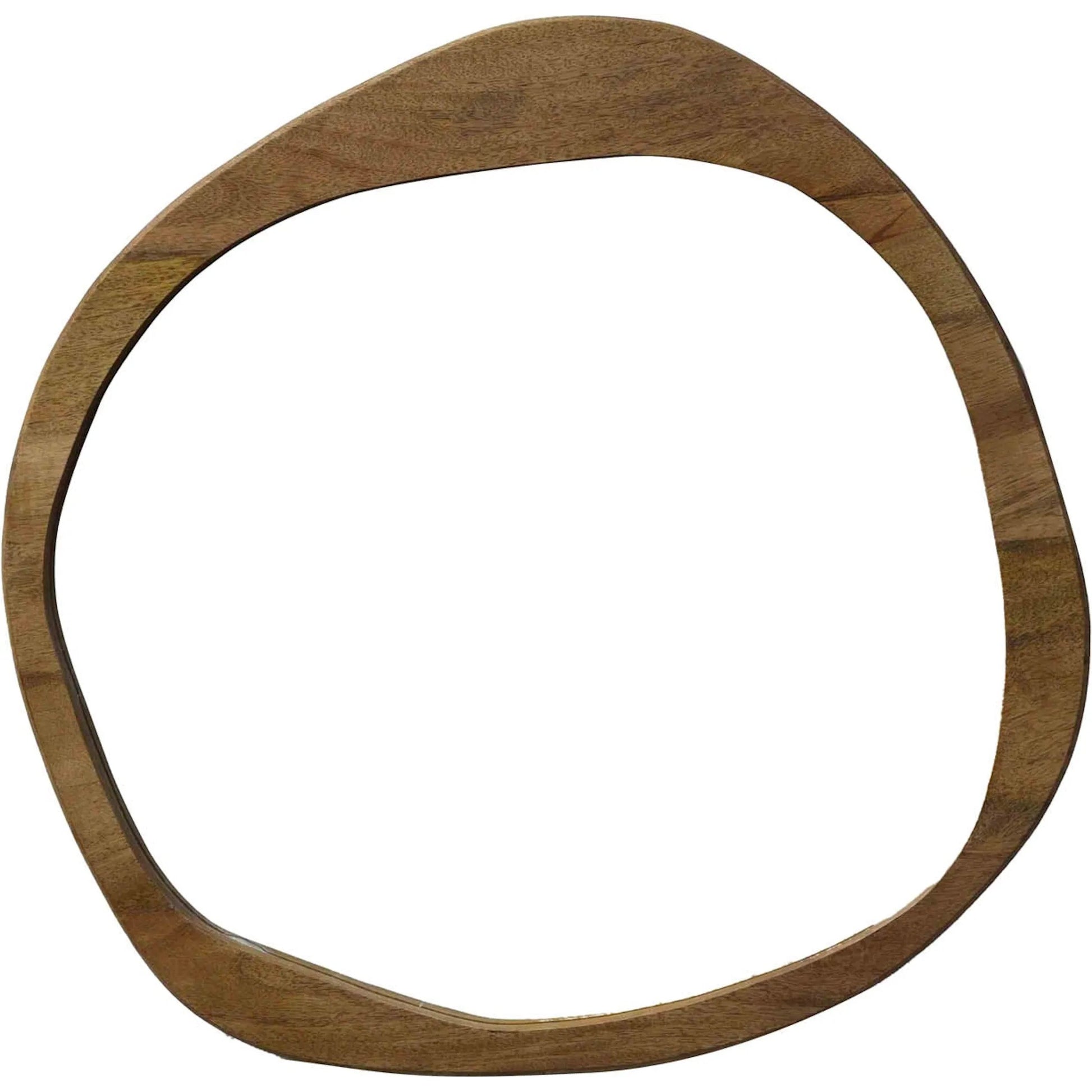 Breeze Round Mirror by LH Imports in brown and natural. Made from wood, mdf, glass in a unique style.