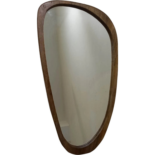 001 SI-2533497 | Primary Silo | Breeze Mirror by LH Imports in brown and natural. Made from wood, mdf, glass in a unique style.