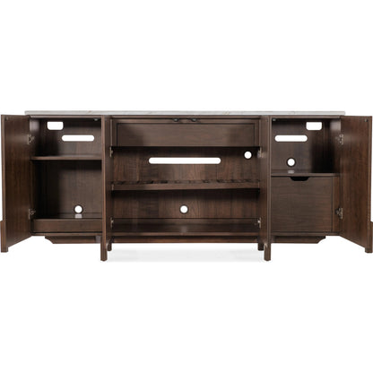 Diplomat Diplomat Credenza by Hooker Furniture in dark wood and walnut. Made from unique in a traditional style.