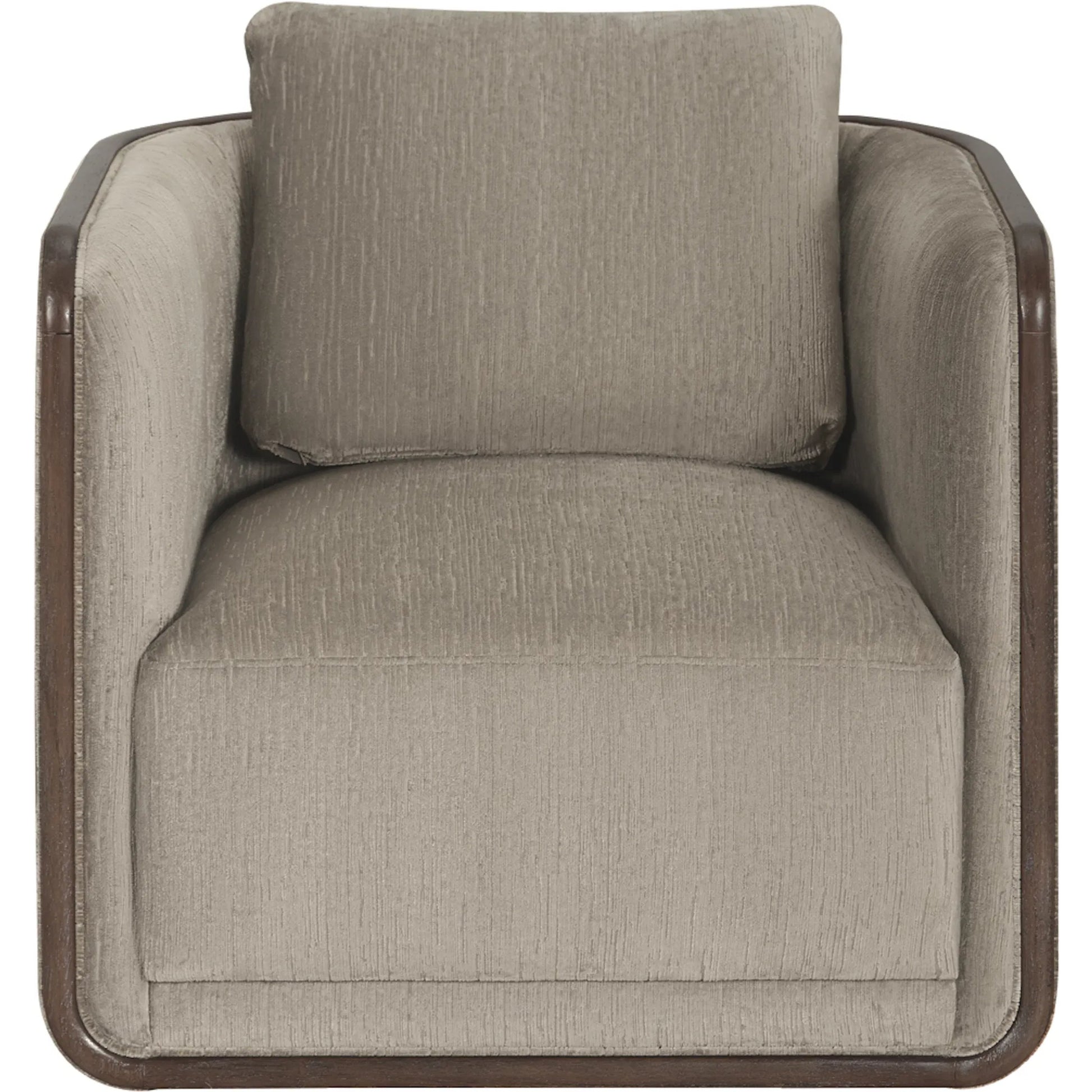 Sagrada Swivel Chair, N-Otter by A.R.T. Furniture in hazel. Made from parrwood in a transitional style.