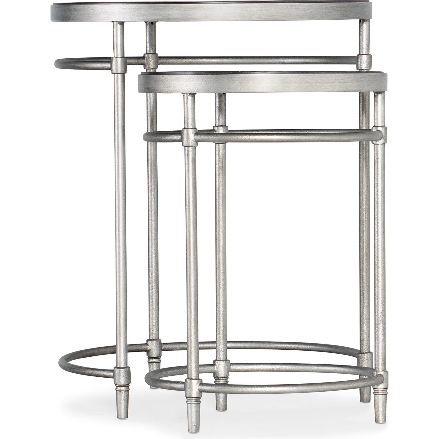 001 SI-1749749 | Primary Silo | St. Armand Nesting Tables by Hooker Furniture in black. Made from acacia solids with round metal tube, metal sheet in a modern style.