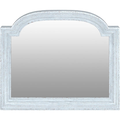 Summer Creek Light Keeper's Mirror by A.R.T. Furniture in shutter blue. Made from flakey cathedral oak veneer, parawood solids in a cottage & farmhouse style.