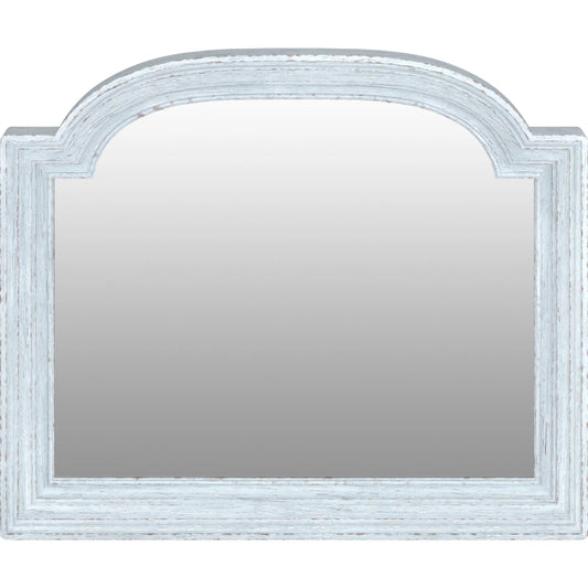 Summer Creek Light Keeper's Mirror by A.R.T. Furniture in shutter blue. Made from flakey cathedral oak veneer, parawood solids in a unique style.
