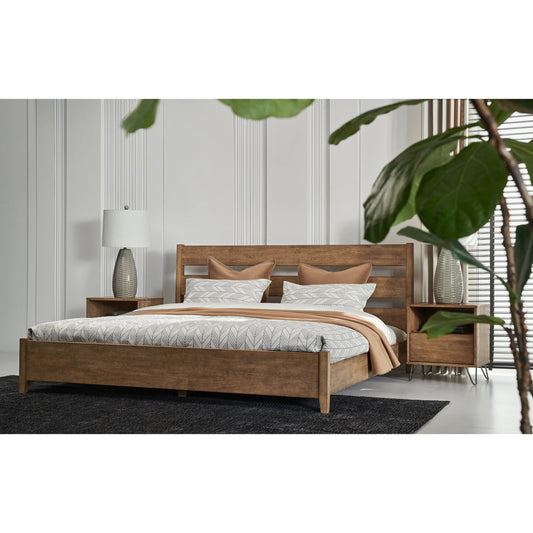 Zest Solid Wood Platform Bed in Natural Oak by Zest in natural oak. Made from mdf, partical board in a modern style.
