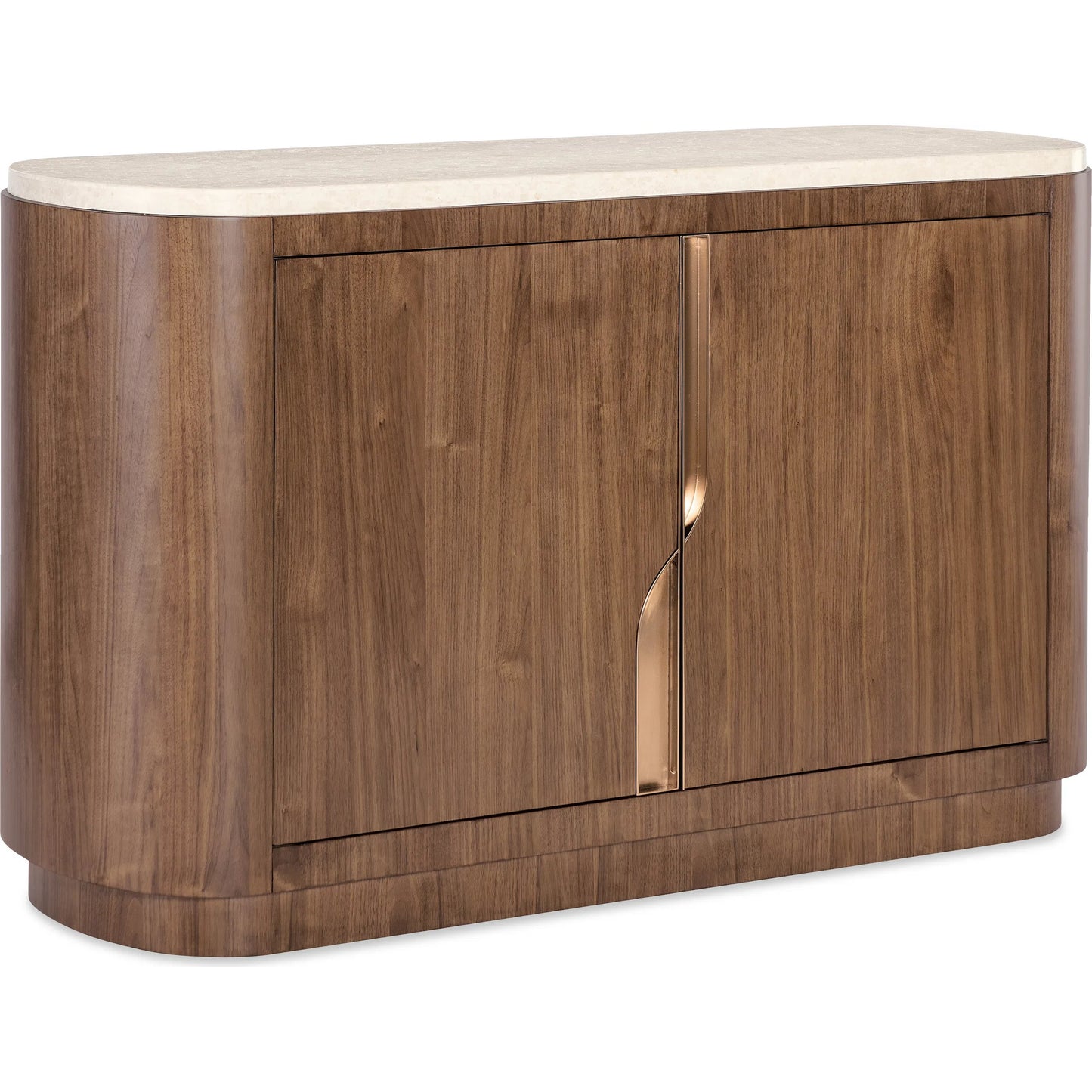 001 SI-2458570 | Primary Silo | Eleana Server by Hooker Furniture in light caramel, quartered walnut veneers, marble. Made from walnut veneers, marble in a modern style.