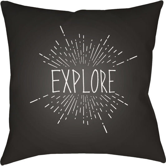 Explore II Pillow - 7502 by Livabliss. Made from front: 100% polyester, back: 100% polyester in a modern style.