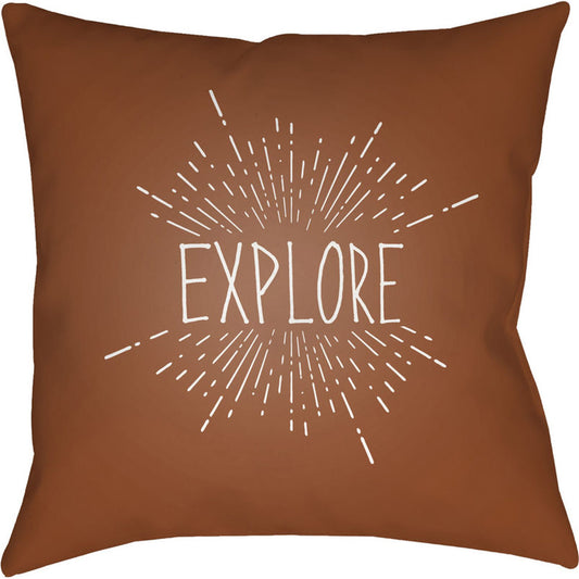 Explore II Pillow - 7502 by Livabliss. Made from front: 100% polyester, back: 100% polyester in a modern style.