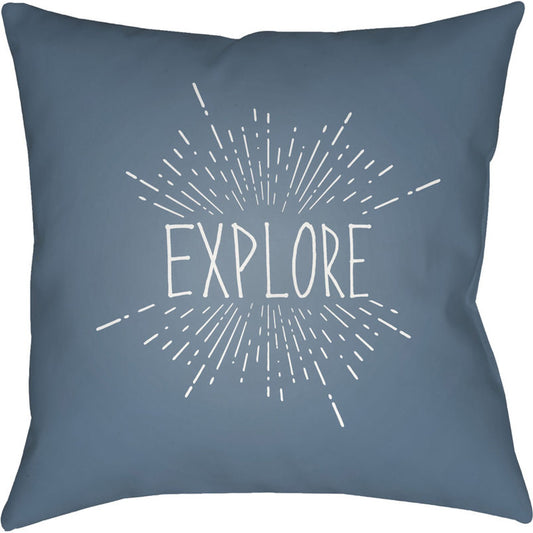 Explore II Pillow - 7502 by Livabliss. Made from front: 100% polyester, back: 100% polyester in a modern style.