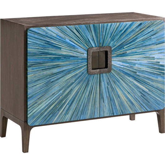 001 SI-2535743 | Primary Silo | Sapphire Accent Chest by Jonathan Charles in azure blue straw. Made from main straw in a unique style.