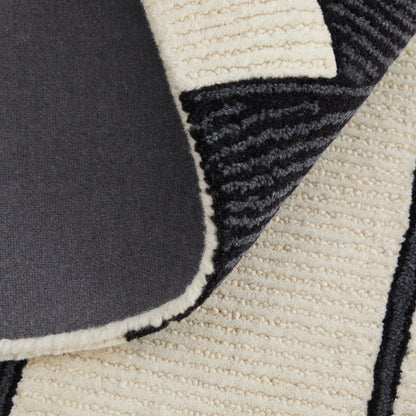 Maguire Transitional Rug - 8905F by Feizy in ivory, gray, black. Made from wool, nylon in a unique style.