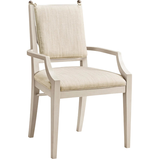 Orion Arm Chair by Jonathan Charles in london mist. Made from acacia in a transitional style.