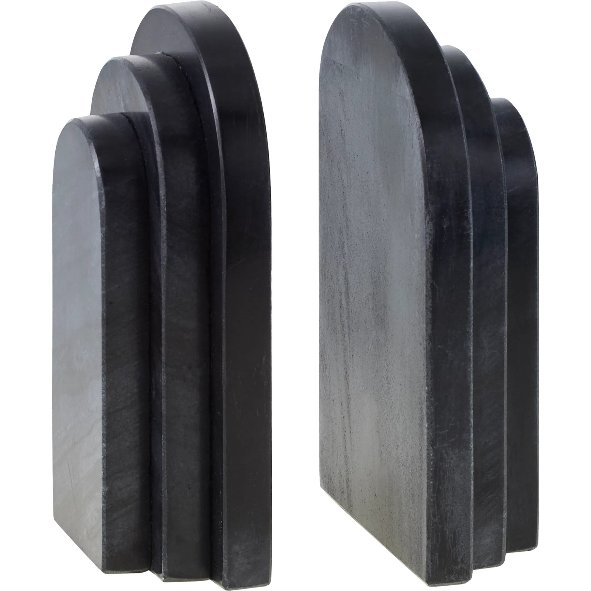 Aayena Bookends (Set of 2) by Livabliss in natural. Made from marble in a modern style.