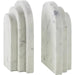 Aayena Bookends (Set of 2) by Livabliss in natural. Made from marble in a modern style.