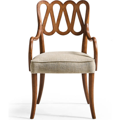 Ampney Arm Chair by Jonathan Charles in toasted oak. Made from main oak in a unique style.
