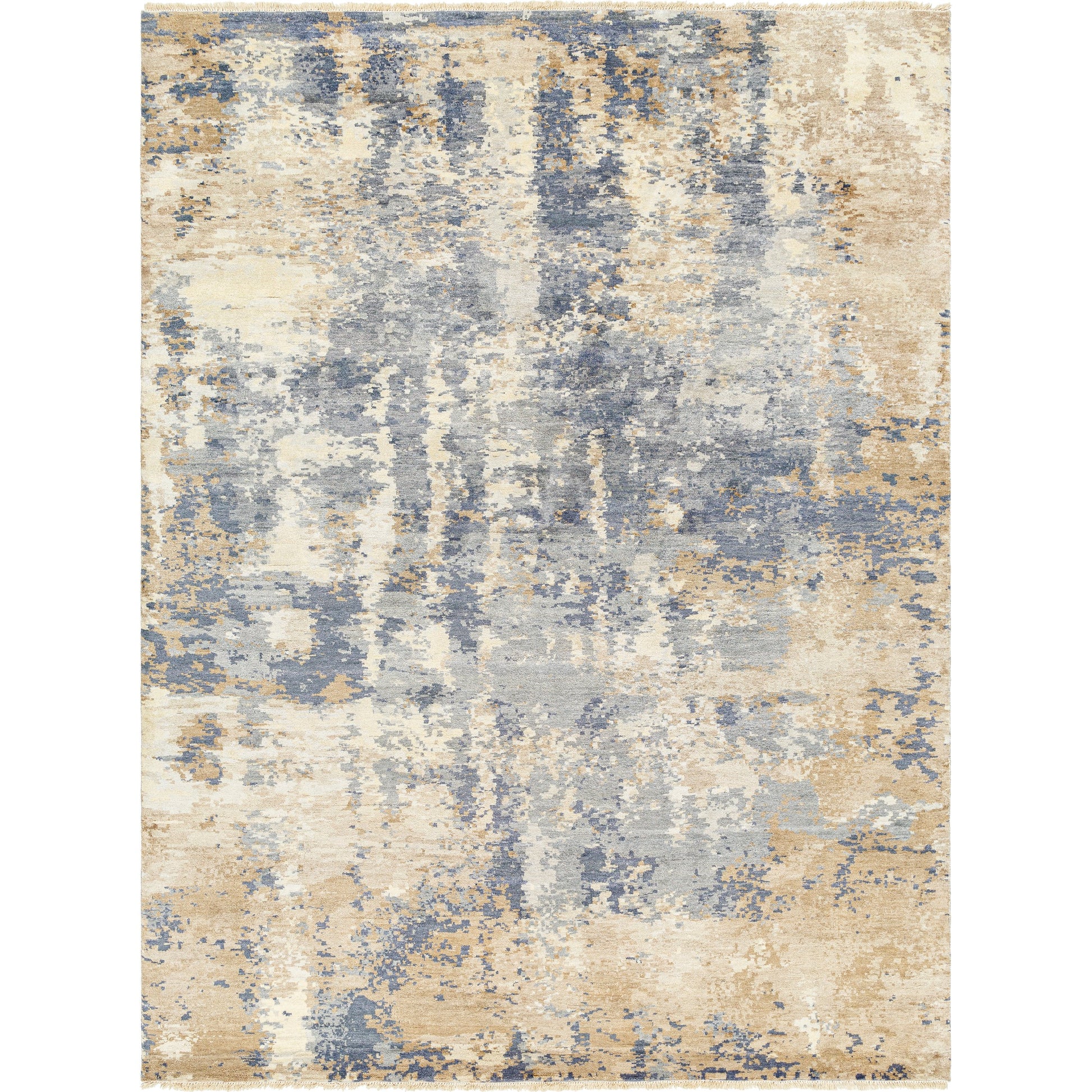 Emery EYM-2300 Rug by Surya in gray, oatmeal, charcoal, beige. Made from main: 100% silk in a unique style.