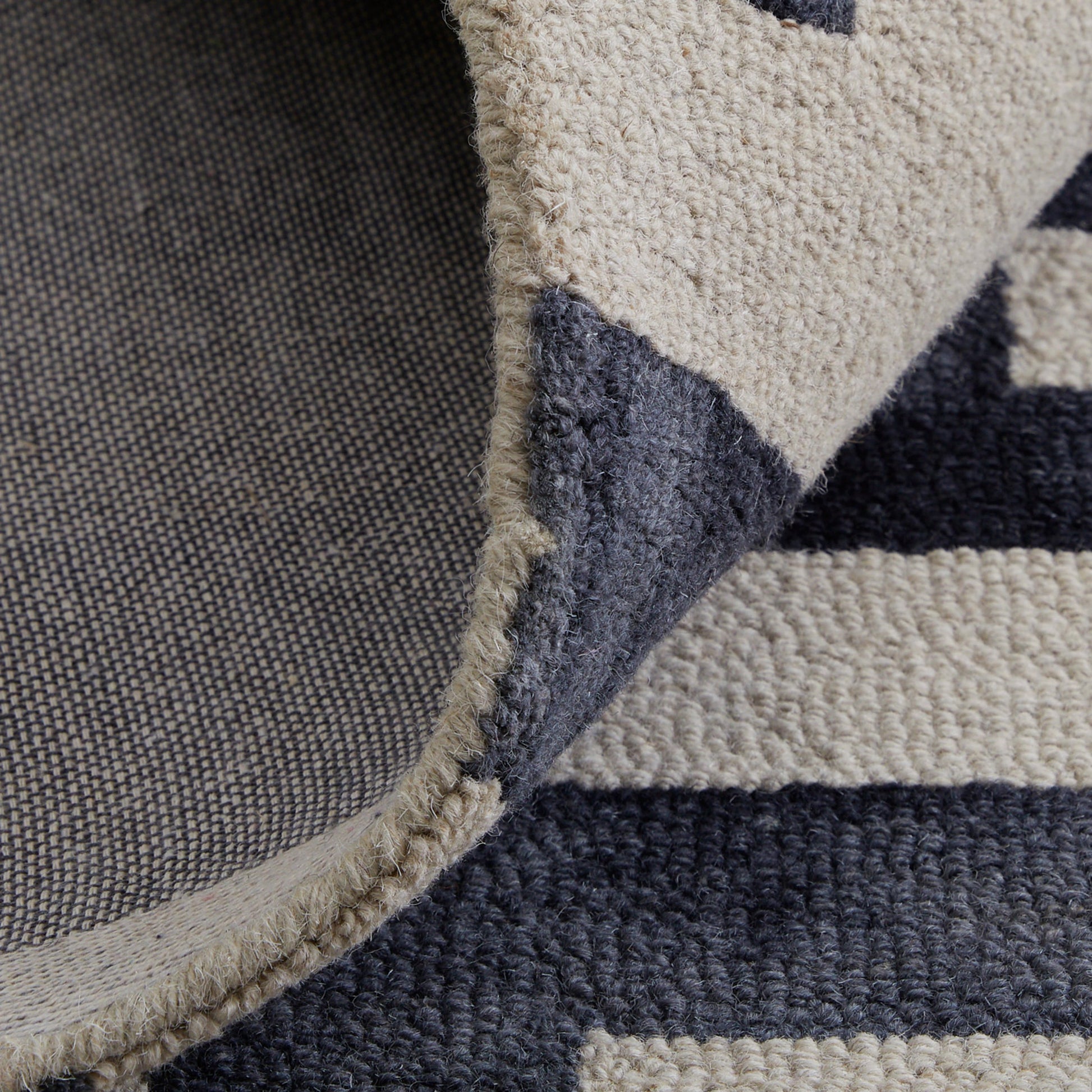 Lorrain Geometric Rug - 8568F by Feizy in ivory, black. Made from wool in a unique style.