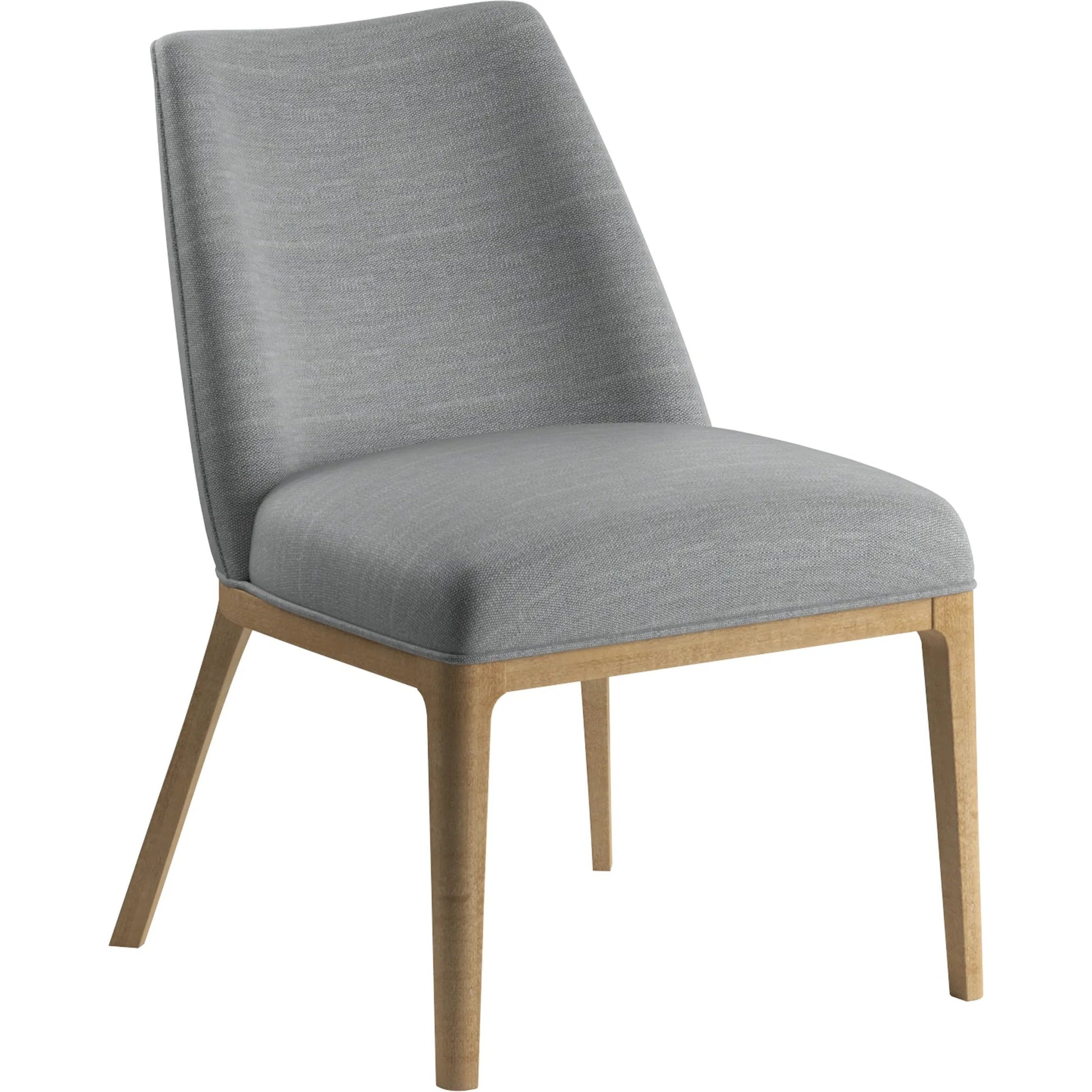 Loft Upholstered Side Chair by A.R.T. Furniture in gray and natural maple. Made from rubberwood in a transitional style.