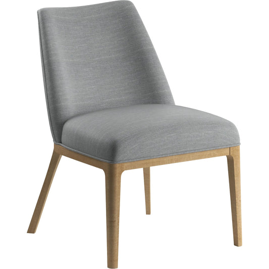 Loft Upholstered Side Chair by A.R.T. Furniture in gray and natural maple. Made from rubberwood in a unique style.