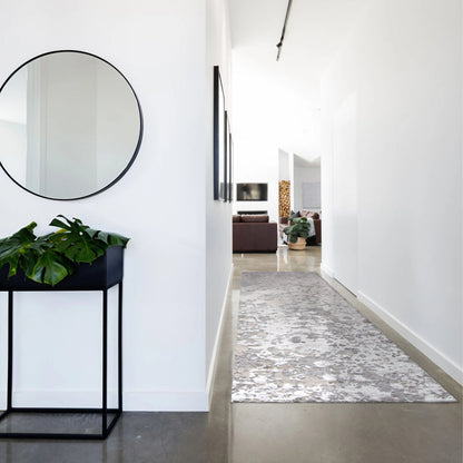 Micah Rug - 3336F by Feizy in silver, gray, white. Made from polyester, polypropylene in a unique style.