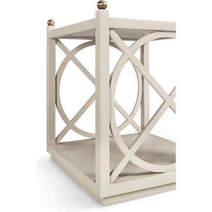 Orion End Table by Jonathan Charles in london mist. Made from acacia in a transitional style.