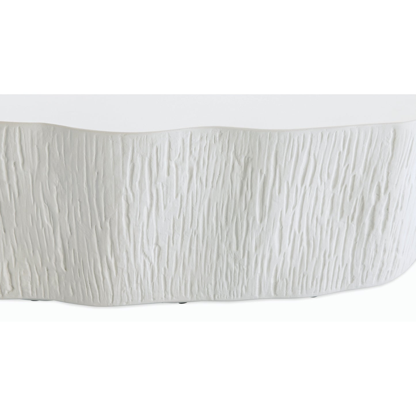 003 SI-2167267 | Closeup | Tree Outdoor Trunk Coffee Table by Sunset West in bone. Made from gfr concrete in a modern style.
