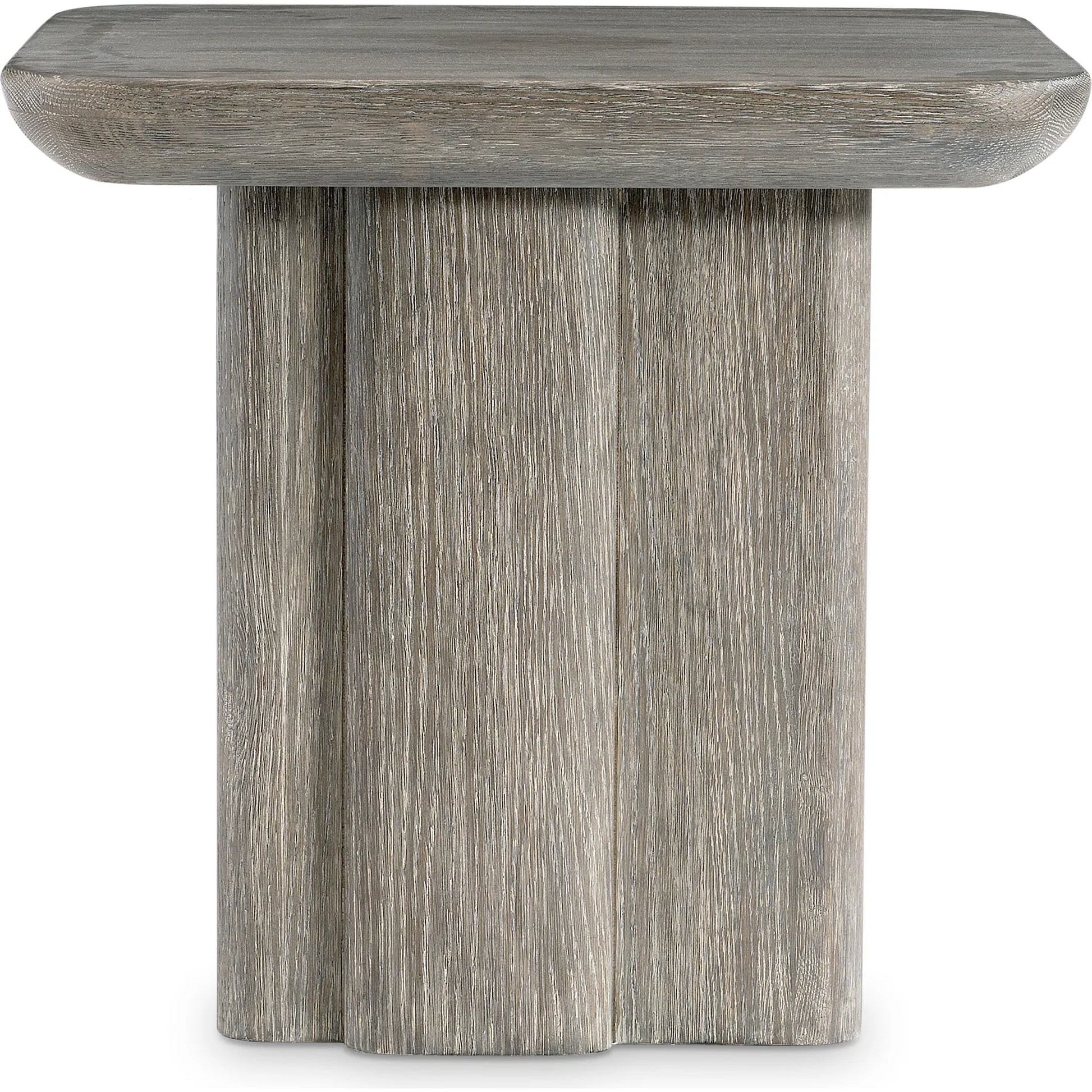 Monolith Side Table by Bernhardt in brown. Made from wood in a unique style.