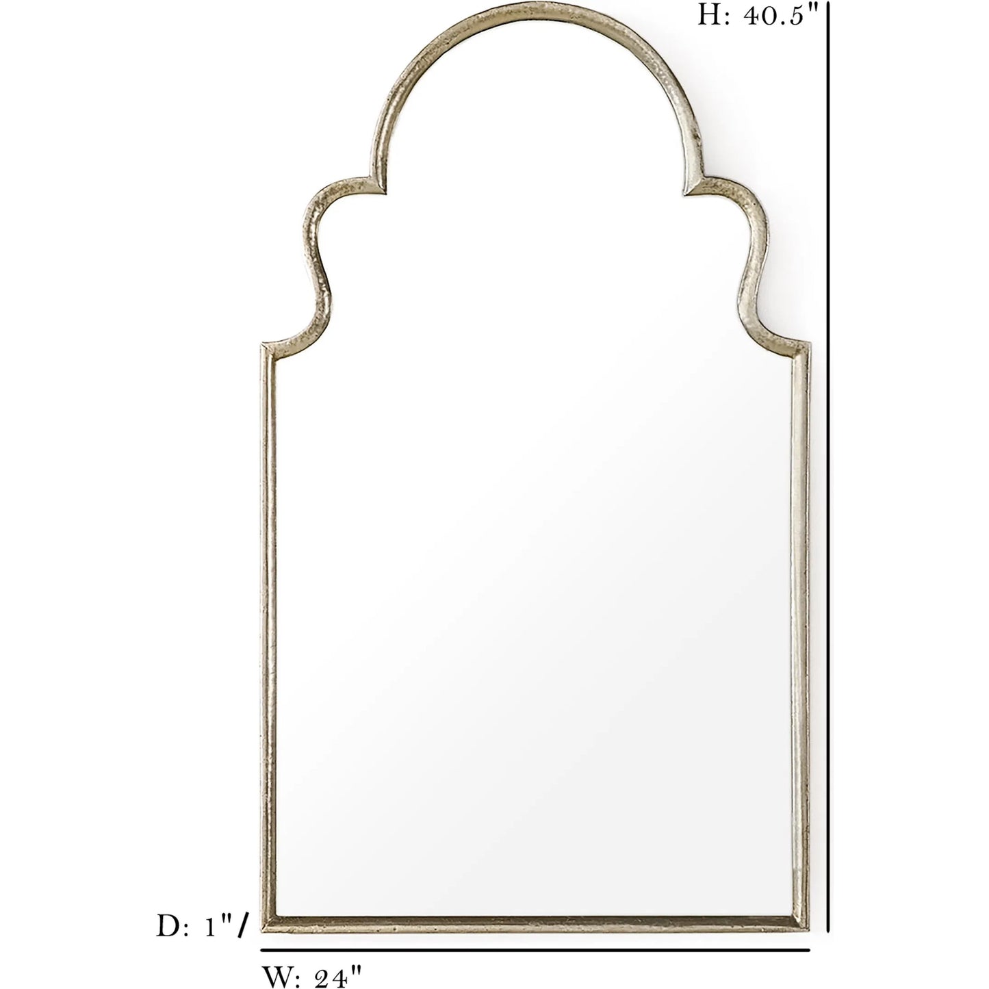 002 SI-2448882 | Additional Silo | Juno Mirror by Zentique in distressed silver. Made from iron, mirror, mdf in a traditional style.