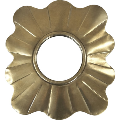 Flora Mirror by Zentique in gold and iron, mdf, mirror. Made from iron, mdf, mirror in a modern style.