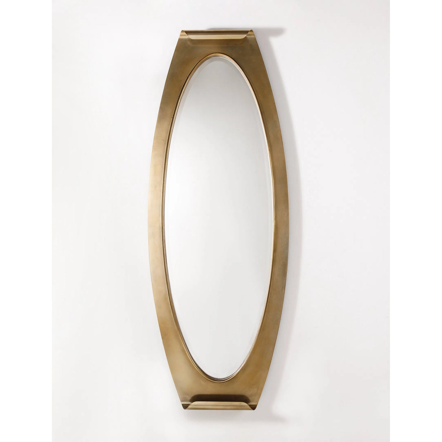 001 SI-2633302 | Additional Silo | Aurelia Grand Oval Metal Beveled Mirror by Zentique in distressed gold and distressed gold. Made from iron, mirror, mdf in a unique style.