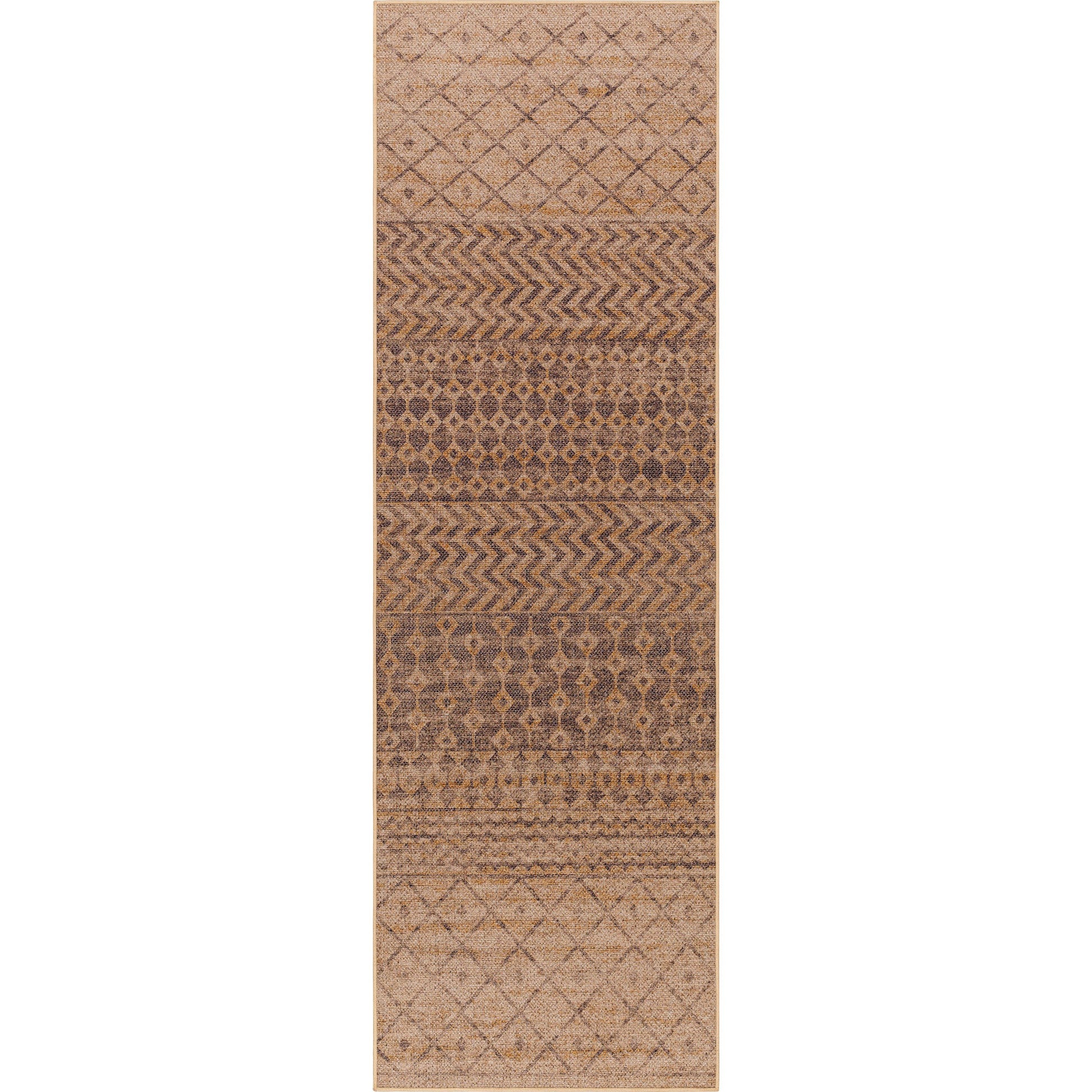 Ez Jute EZT-2300 Rug by Livabliss in light brown, black, beige. Made from main: 100% recycled material in a unique style.