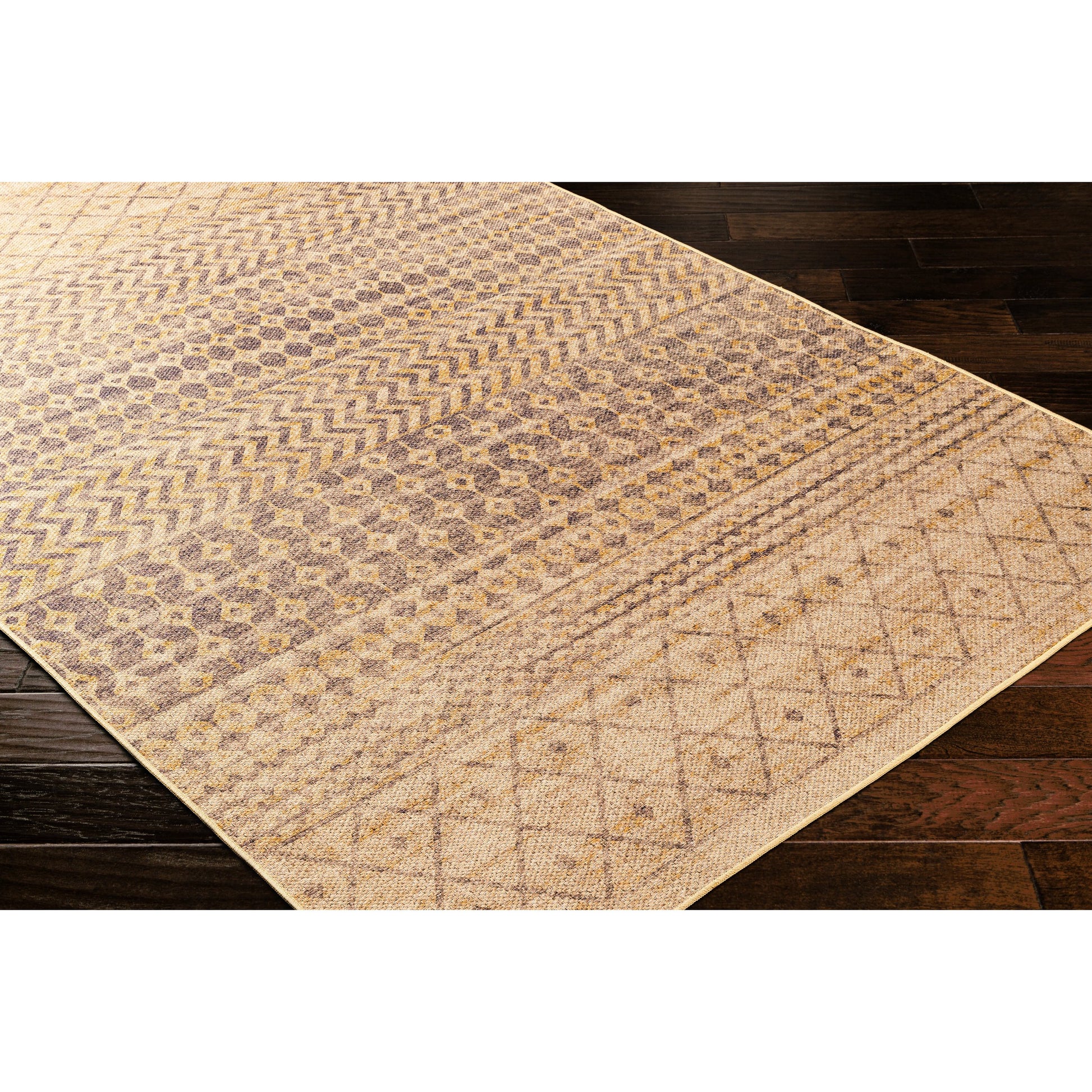 Ez Jute EZT-2300 Rug by Livabliss in light brown, black, beige. Made from main: 100% recycled material in a unique style.
