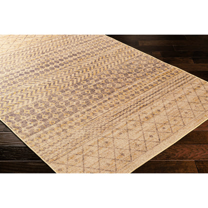 Ez Jute EZT-2300 Rug by Livabliss in light brown, black, beige. Made from main: 100% recycled material in a unique style.