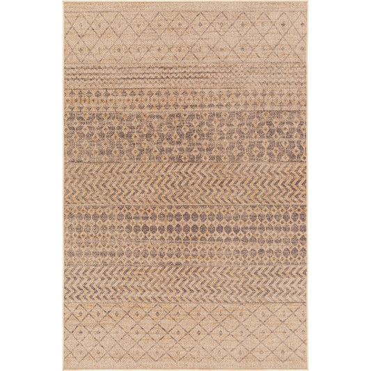 Ez Jute Rug - 32820 by Livabliss in light brown, black, beige. Made from main: 100% recycled material in a unique style.