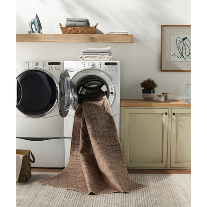 Ez Jute EZT-2300 Rug by Livabliss in light brown, black, beige. Made from main: 100% recycled material in a unique style.