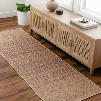 Ez Jute EZT-2300 Rug by Livabliss in light brown, black, beige. Made from main: 100% recycled material in a unique style.