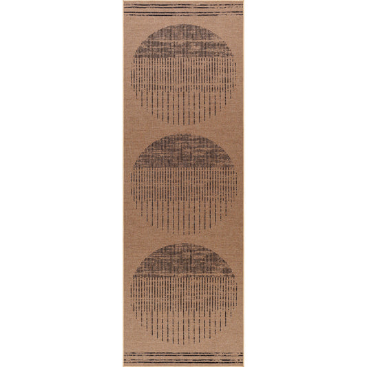 Ez Jute Rug - 32821 by Livabliss in light brown, black, beige. Made from main: 100% recycled material in a unique style.