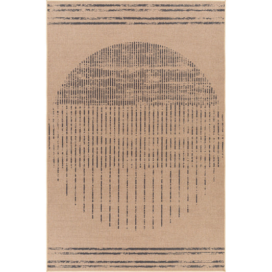 Ez Jute Rug - 32821 by Livabliss in light brown, black, beige. Made from main: 100% recycled material in a unique style.