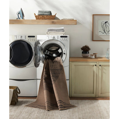 Ez Jute EZT-2301 Rug by Livabliss in light brown, black, beige. Made from main: 100% recycled material in a unique style.