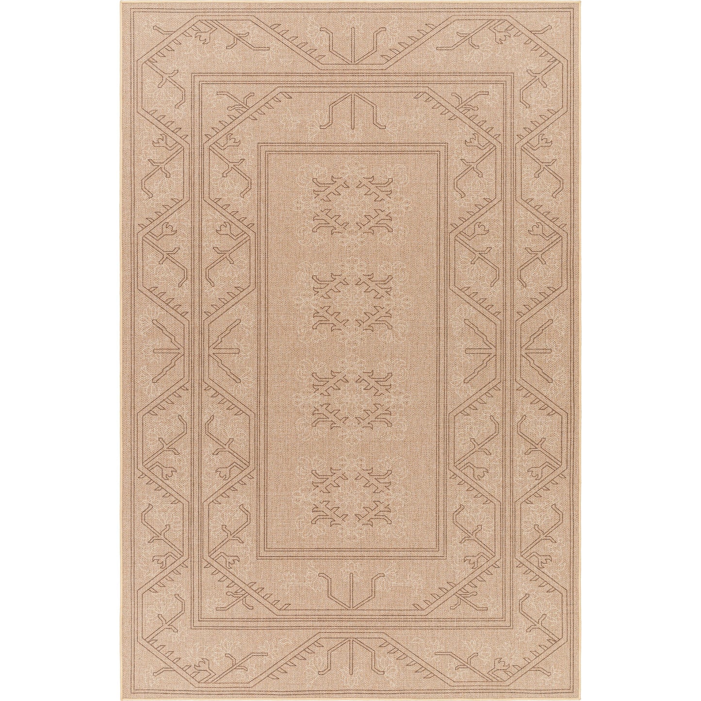 001 SI-1948035,SI-1948036,SI-1948037,SI-1948038,SI-1948039,SI-1948040 | Primary Silo | Ez Jute EZT-2304 Rug by Livabliss in light brown, black, beige. Made from main: 100% recycled material in a unique style.