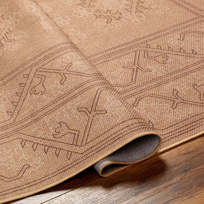 Ez Jute EZT-2304 Rug by Livabliss in light brown, black, beige. Made from main: 100% recycled material in a unique style.