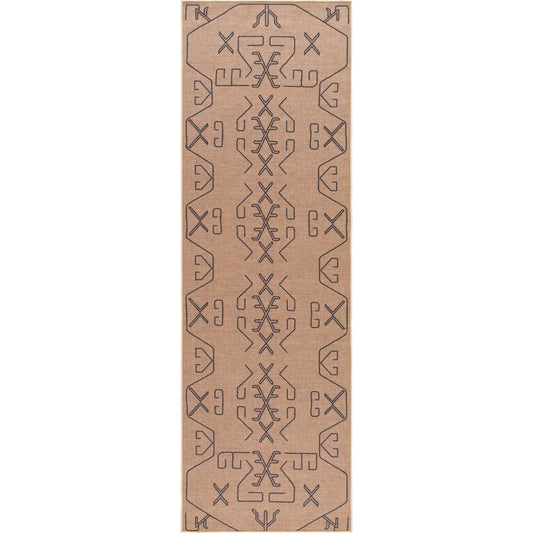 Ez Jute Rug - 32826 by Livabliss in light brown, black, beige. Made from main: 100% recycled material in a unique style.