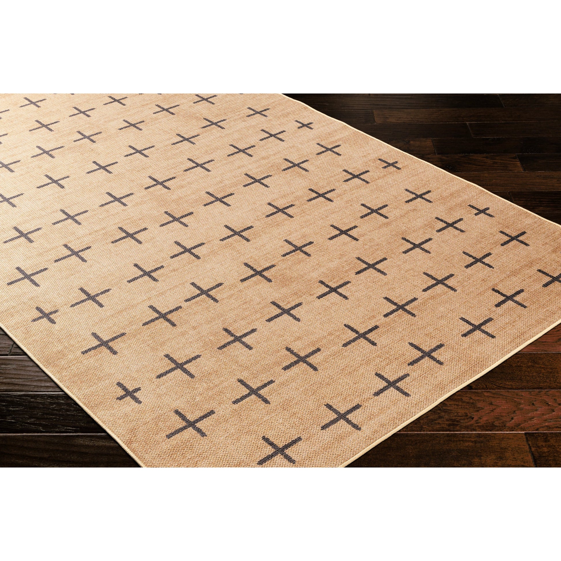 Ez Jute Rug - 32828 by Livabliss in light brown, black, beige. Made from main: 100% recycled material in a unique style.