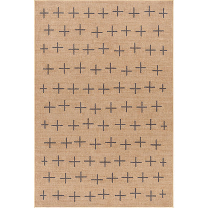 Ez Jute Rug - 32828 by Livabliss in light brown, black, beige. Made from main: 100% recycled material in a unique style.