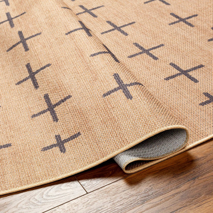Ez Jute Rug - 32828 by Livabliss in light brown, black, beige. Made from main: 100% recycled material in a unique style.