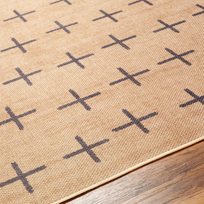 Ez Jute Rug - 32828 by Livabliss in light brown, black, beige. Made from main: 100% recycled material in a unique style.