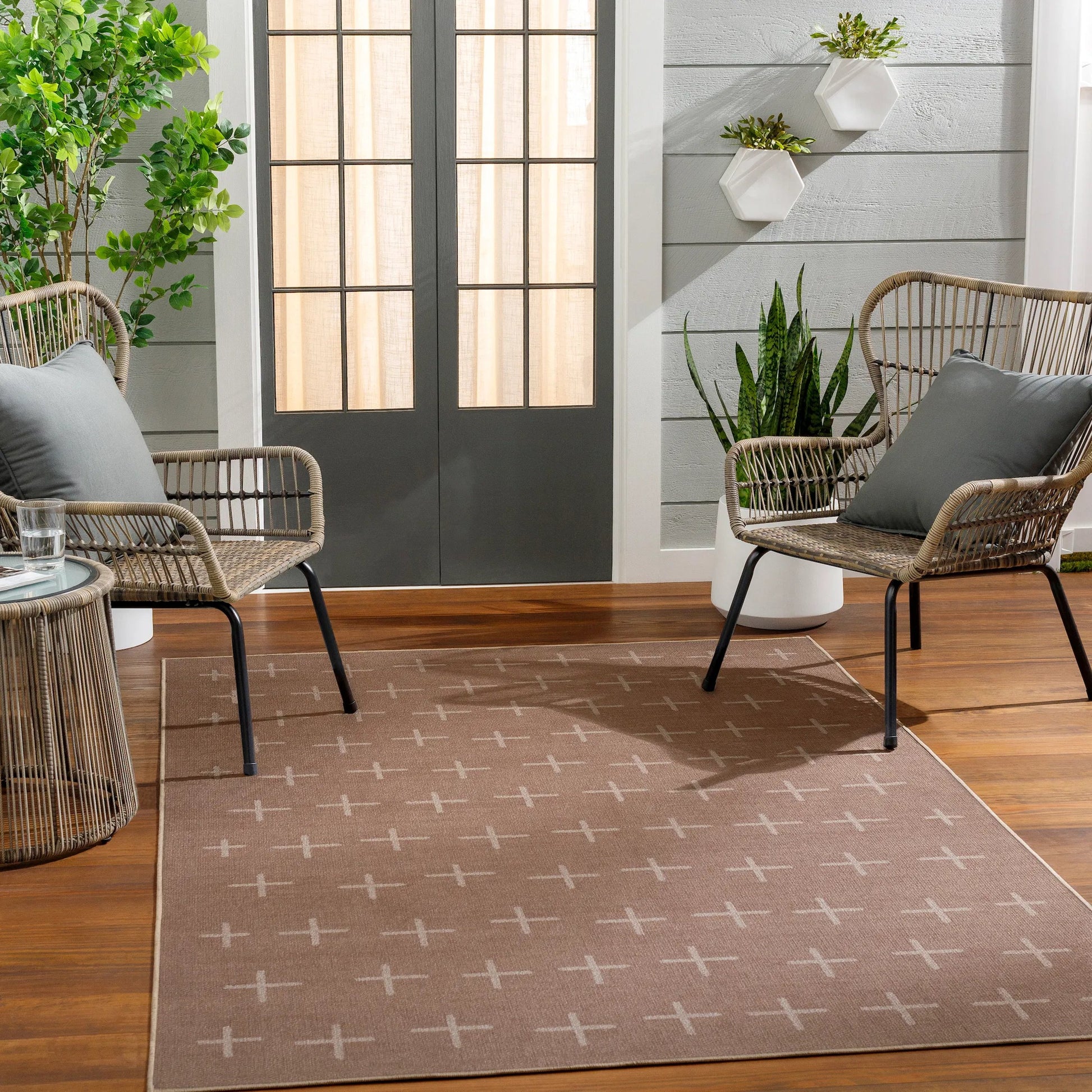 Ez Jute Rug - 32828 by Livabliss in light brown, black, beige. Made from main: 100% recycled material in a unique style.