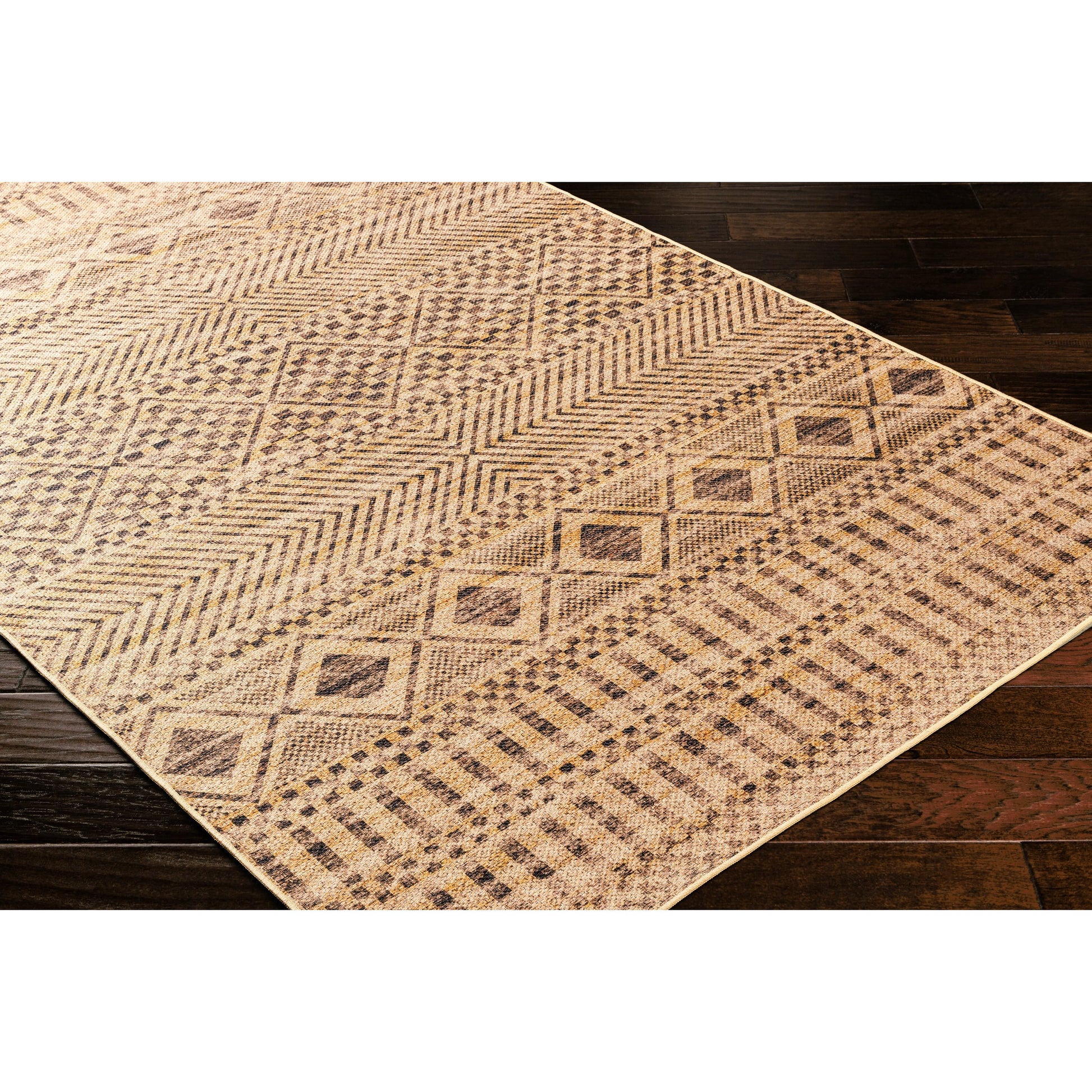 Ez Jute Rug - 32832 by Livabliss in light brown, black, beige. Made from main: 100% recycled material in a unique style.